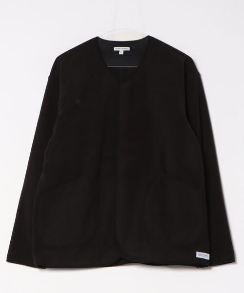 BANKS(バンクス)の「CARDIGAN/BANKSJOURNAL(バンクスジャーナル)裾パイピング無地カーディガン(カーディガン/ボレロ・メンズ・ブラック/ライトグレー・MEDIUM/LARGE/X-LARGE)」の1枚目の写真