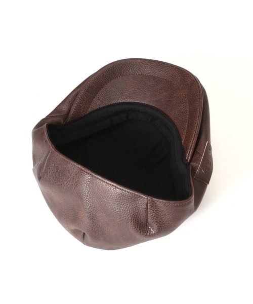 AVIREX（アヴィレックス）の「SYNTHETIC LEATHER HUNTING CAP / 合成皮革 ハンティングキャップ / AVIREX / アヴィレックス（ハンチング/ベレー帽・メンズ・ブラック/ブラウン・F）」の16枚目の写真