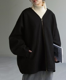 HUG.U（ハグユー）の「ドルマンの上に着られる ビックショートコート（ブルゾン）」