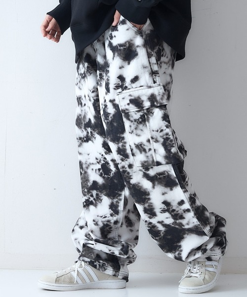 セール！新品　EPOCATHESHOP　near,nippon 柄パンツ　36 チェック柄パンツハイウエストワイドパンツ[品番：II000012187