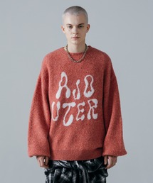 ajouter flow（アジューテフロー）の「【ajouter flow】double jacquard logo knit（ニット/セーター）」