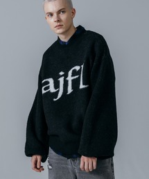 ajouter flow（アジューテフロー）の「【ajouter flow】double jacquard logo knit（ニット/セーター）」