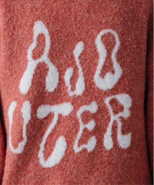 ajouter flow（アジューテフロー）の「【ajouter flow】double jacquard logo knit（ニット/セーター・メンズ・ピンク/ブラック/ネイビー・L/M）」の21枚目の写真