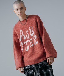 ajouter flow（アジューテフロー）の「【ajouter flow】double jacquard logo knit（ニット/セーター）」