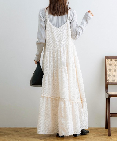 NOAHL（ノアル）の「【NOAHL】アシンメトリーティアードキャミワンピース（ワンピース・レディース・ブラウン/ブラック/アイボリー/ライトベージュ・XS/S/M/L）」の22枚目の写真