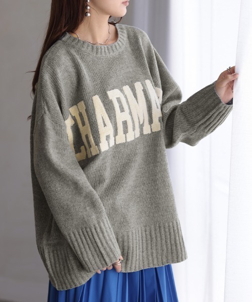 オーバーサイズロゴニット（ニット/セーター）｜HUG.U（ハグユー）の