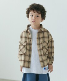 green label relaxing | 【別注】＜Pluckys＞ネルシャツ / キッズ  100cm-130cm(シャツ/ブラウス)