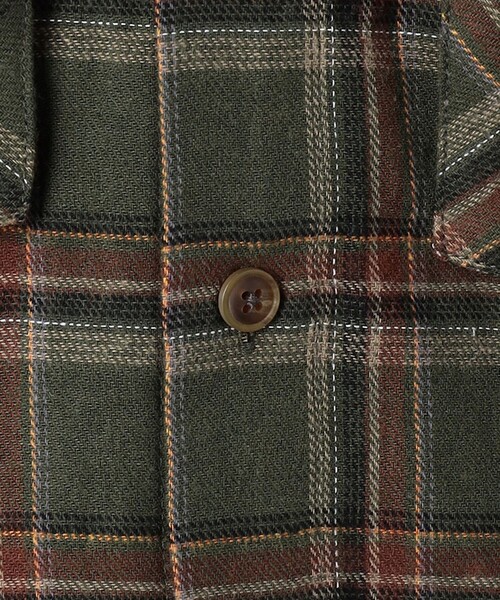 green label relaxing（グリーンレーベルリラクシング）の「【別注】＜Pluckys＞ネルシャツ / キッズ  100cm-130cm（シャツ/ブラウス・キッズ・ベージュ/オリーブ・110cm/100cm/120cm/130cm）」の9枚目の写真