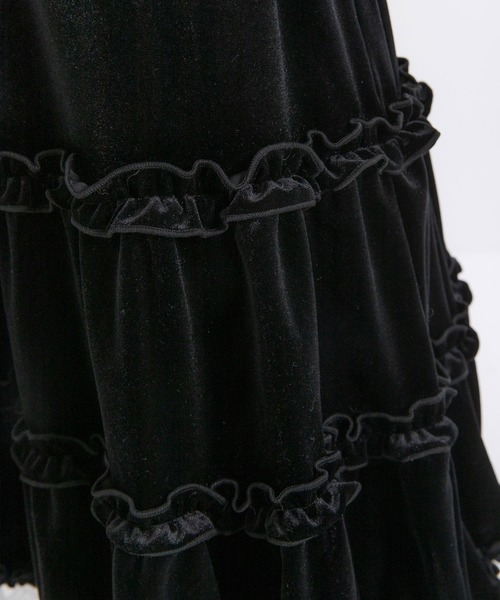 DearMyLoveRose(ディアマイラブローズ)の「ベロアヨークレースワンピース(ワンピース・レディース・ブラック/ボルドー/ブラック系その他/ダークブルー/ベビーピンク・MEDIUM/LARGE/LL/3L)」の19枚目の写真