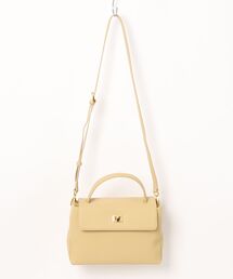 【NiiNa】【高品質牛革】2wayミディアムスクエアレザーバッグ