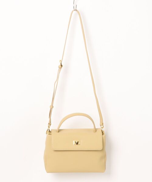 tone(トーン)の「【NiiNa】【高品質牛革】2wayミディアムスクエアレザーバッグ(ハンドバッグ・レディース・ホワイト/ベージュ/ブラック/ブラウン/イエロー・FREE)」の1枚目の写真