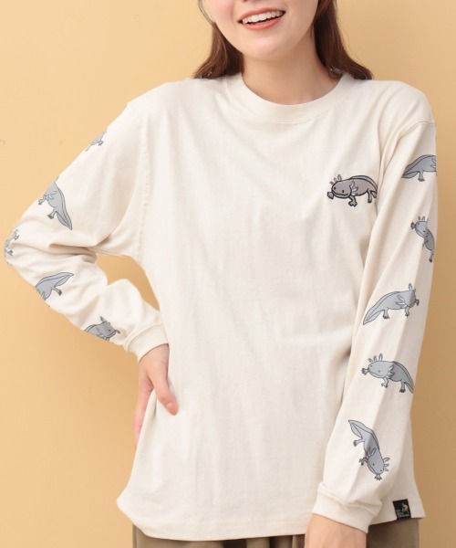 go slow caravan USAコットンウーパールーパーロングTシャツ【WEB限定】【ユニセックス】（Tシャツ/カットソー）｜go slow caravan（ゴースローキャラバン）