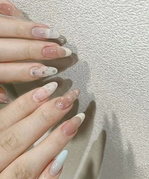 Doux Belle（ドゥーベル）の「簡単にネイルチップ ハンドネイルチップ 花柄（ネイルシール/ネイルチップ）」