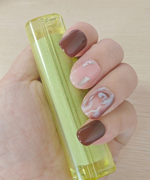 Doux Belle（ドゥーベル）の「簡単にネイルチップ ハンドネイルチップ 花柄（ネイルシール/ネイルチップ・レディース・A/B/C/D/E/F/G/H/I/J/K・FREE）」の4枚目の写真