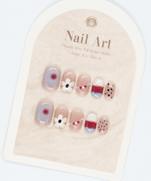 Doux Belle（ドゥーベル）の「簡単にネイルチップ ハンドネイルチップ 花柄（ネイルシール/ネイルチップ・レディース・A/B/C/D/E/F/G/H/I/J/K・FREE）」の18枚目の写真