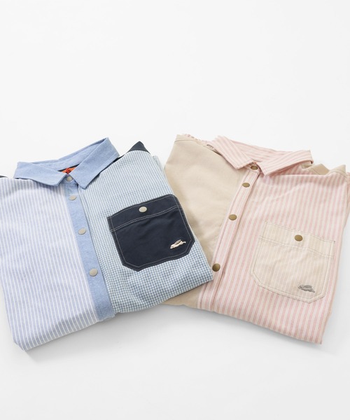 KRIFF MAYER Lady's Collection（クリフメイヤーレディースコレクション）の「ハッピーシャツチュニック（シャツ/ブラウス・レディース・ネイビー/その他5/ナチュラル/カラフル/ライトグリーン/サックスブルー・LARGE/MEDIUM）」の16枚目の写真