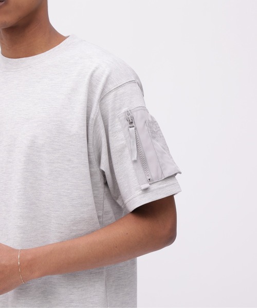 AVIREX（アヴィレックス）の「MIL. POCKET T-SHIRT / ミリタリーポケット 半袖Tシャツ / AVIREX / アヴィレックス（Tシャツ/カットソー・メンズ・ホワイト/ネイビー/チャコール/ライトグレー・MEDIUM/XX-LARGE/X-LARGE/LARGE）」の21枚目の写真