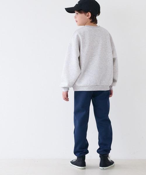 coca（coca）（コカ）の「キッズ　ソフトスウェットロゴプルオーバー（スウェット・キッズ・ブラック/ライトグレー・130/120/150/140）」の6枚目の写真