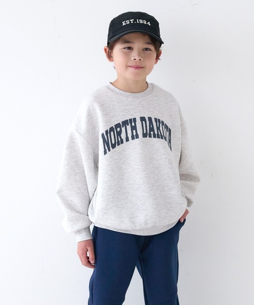 coca（coca）（コカ）の「キッズ　ソフトスウェットロゴプルオーバー（スウェット・キッズ・ブラック/ライトグレー・130/120/150/140）」の7枚目の写真