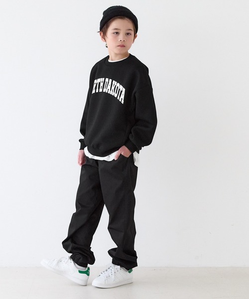 coca（coca）（コカ）の「キッズ　ソフトスウェットロゴプルオーバー（スウェット・キッズ・ブラック/ライトグレー・130/120/150/140）」の11枚目の写真