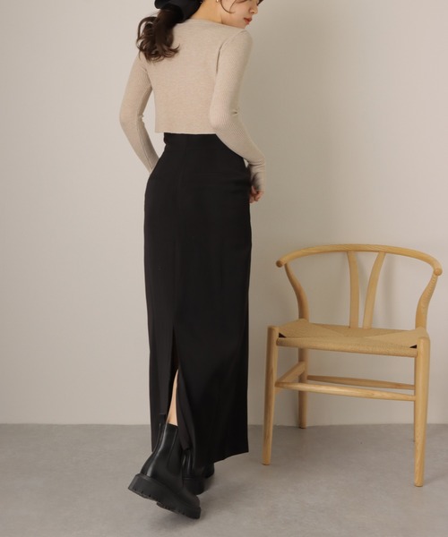 【美品】MARK&LONA ⭐︎ 台形スカート セール】フロントZIPマーメイドスカート（スカート