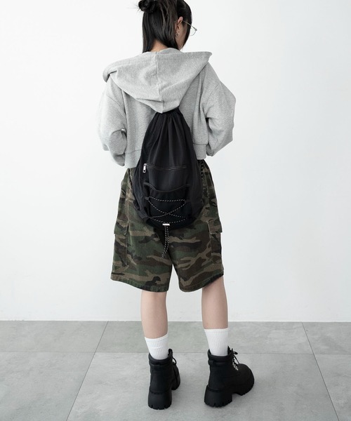 WEGO(ウィゴー)の「WEGO/コードデザインナップサック(バックパック/リュック・レディース・レッド/ブラック/グレー/その他1/その他2・FREE)」の21枚目の写真