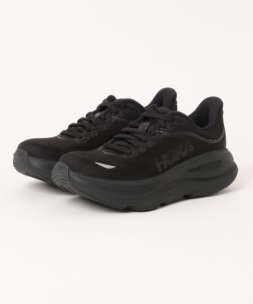 HOKA（ホカ）の「W BONDI 9　1162012-BBLC（スニーカー・レディース・ブラック・24.5cm/24.0cm/23.5cm/23.0cm/22.5cm/26.0cm/25.5cm/25.0cm/22.0cm/26.5cm）」の7枚目の写真