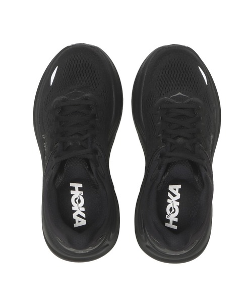 HOKA（ホカ）の「W BONDI 9　1162012-BBLC（スニーカー・レディース・ブラック・24.5cm/24.0cm/23.5cm/23.0cm/22.5cm/26.0cm/25.5cm/25.0cm/22.0cm/26.5cm）」の3枚目の写真