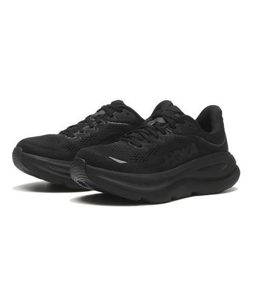 HOKA（ホカ）の「W BONDI 9　1162012-BBLC（スニーカー・レディース・ブラック・24.5cm/24.0cm/23.5cm/23.0cm/22.5cm/26.0cm/25.5cm/25.0cm/22.0cm/26.5cm）」の2枚目の写真