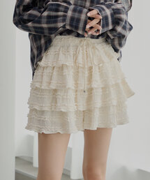 Chico | 【新色追加】レースティアードショートパンツ(その他パンツ)