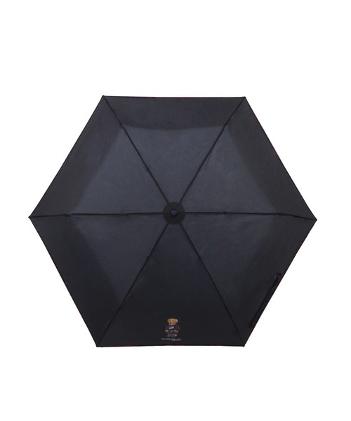 POLO RALPH LAUREN(ポロ ラルフ ローレン)の「【WEB限定】折りたたみ傘 雨傘 ポーチ付 "POLO BEAR 無地×チェックパイピング” ポロベア(折りたたみ傘・レディース・ブラック/ベージュ/ネイビー・FREE)」の8枚目の写真