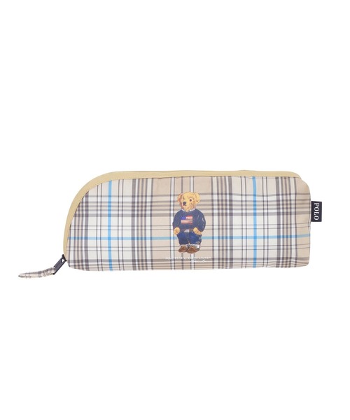 POLO RALPH LAUREN(ポロ ラルフ ローレン)の「【WEB限定】折りたたみ傘 雨傘 ポーチ付 "POLO BEAR 無地×チェックパイピング” ポロベア(折りたたみ傘・レディース・ブラック/ベージュ/ネイビー・FREE)」の10枚目の写真