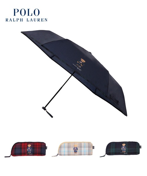 【美品】Polo Bear めちゃ軽⭐︎折りたたみ傘 ネイビー ポロ ラルフローレン POLO RALPH LAUREN 折りたたみ傘 POLO BEAR