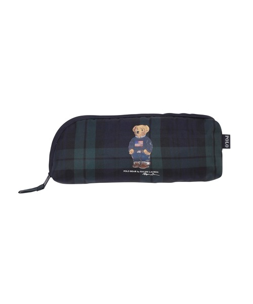 POLO RALPH LAUREN(ポロ ラルフ ローレン)の「【WEB限定】折りたたみ傘 雨傘 ポーチ付 "POLO BEAR 無地×チェックパイピング” ポロベア(折りたたみ傘・レディース・ブラック/ベージュ/ネイビー・FREE)」の15枚目の写真
