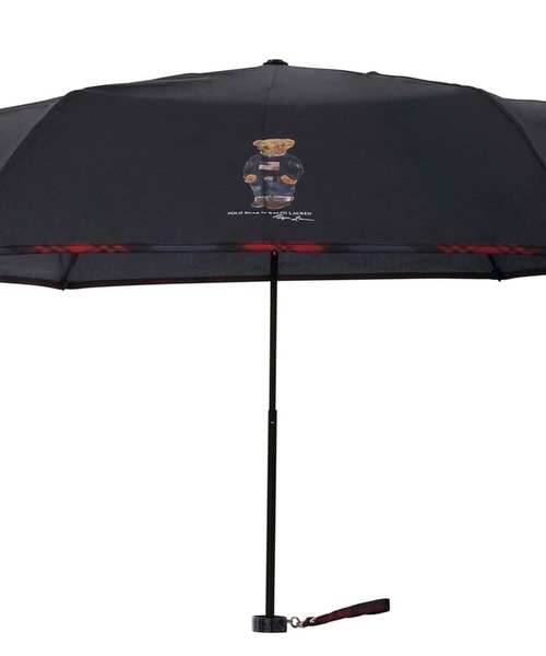 POLO RALPH LAUREN(ポロ ラルフ ローレン)の「【WEB限定】折りたたみ傘 雨傘 ポーチ付 "POLO BEAR 無地×チェックパイピング” ポロベア(折りたたみ傘・レディース・ブラック/ベージュ/ネイビー・FREE)」の9枚目の写真