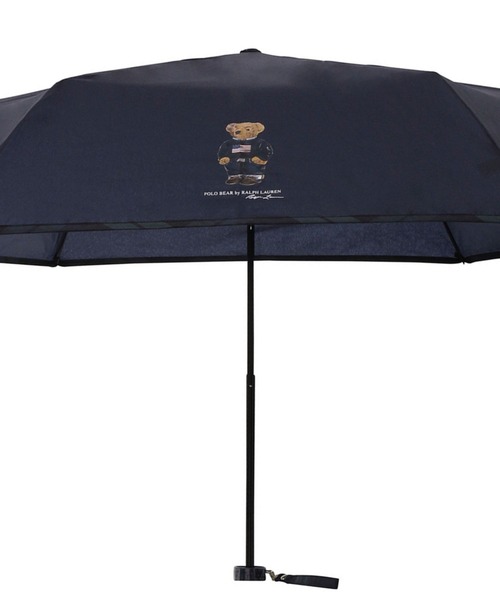 WEB限定】折りたたみ傘 吸水傘袋付 'POLO BEAR 無地×チェック