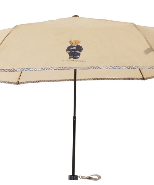 POLO RALPH LAUREN(ポロ ラルフ ローレン)の「【WEB限定】折りたたみ傘 雨傘 ポーチ付 "POLO BEAR 無地×チェックパイピング” ポロベア(折りたたみ傘・レディース・ブラック/ベージュ/ネイビー・FREE)」の14枚目の写真