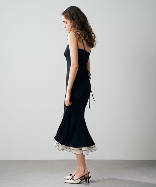 DEICY（デイシー）の「バイカラードットワンピース（ワンピース・レディース・ラベンダー/ブラック・0/1）」の14枚目の写真