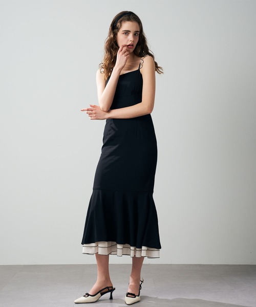 DEICY（デイシー）の「バイカラードットワンピース（ワンピース・レディース・ラベンダー/ブラック・0/1）」の13枚目の写真