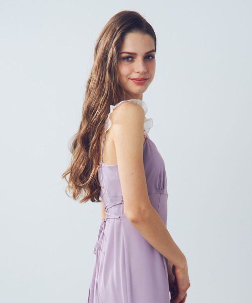 DEICY（デイシー）の「バイカラードットワンピース（ワンピース・レディース・ラベンダー/ブラック・0/1）」の9枚目の写真