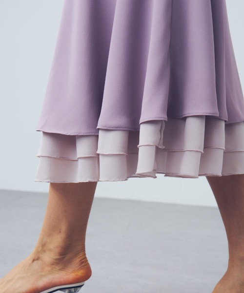 DEICY（デイシー）の「バイカラードットワンピース（ワンピース・レディース・ラベンダー/ブラック・0/1）」の12枚目の写真