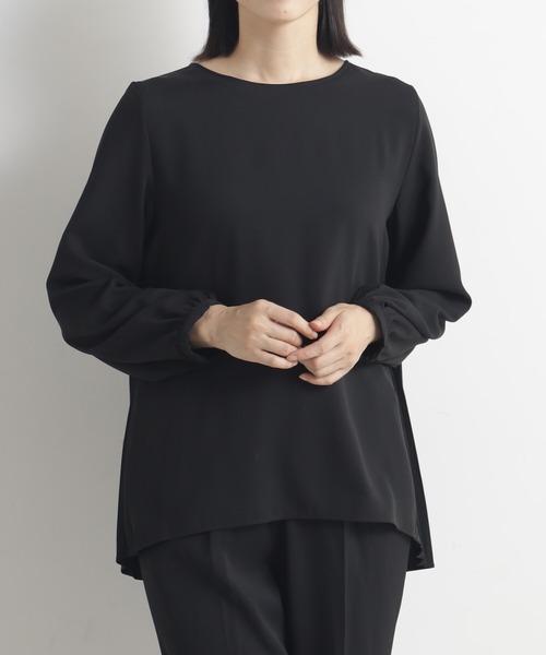FOUND GOOD（ファウンドグッド）の「O/バックプリーツブラウス（シャツ/ブラウス・レディース・ホワイト系5/ブラック/ネイビー・M/S/L）」の10枚目の写真