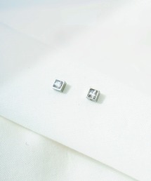 blancotokyo（ブランコトウキョウ）の「blancotokyo 2点セット 日本製 アレルギー対応 サージカル ステンレス 316L ジルコニア スクエア ピアス 男女兼用（ピアス（両耳用））」