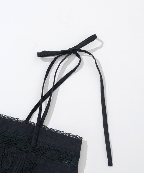 flower(フラワー)の「ブルームレースビスチェ(キャミソール・レディース・ホワイト/ブラック・FREE)」の22枚目の写真