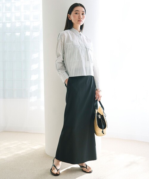 UNFILO（アンフィーロ）の「Iラインスカート（スカート・レディース・ブラック系/ベージュ系・LARGE/MEDIUM/SMALL/X-SMALL）」の2枚目の写真