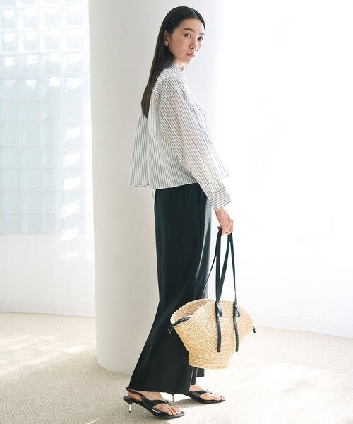 UNFILO（アンフィーロ）の「Iラインスカート（スカート・レディース・ブラック系/ベージュ系・LARGE/MEDIUM/SMALL/X-SMALL）」の8枚目の写真