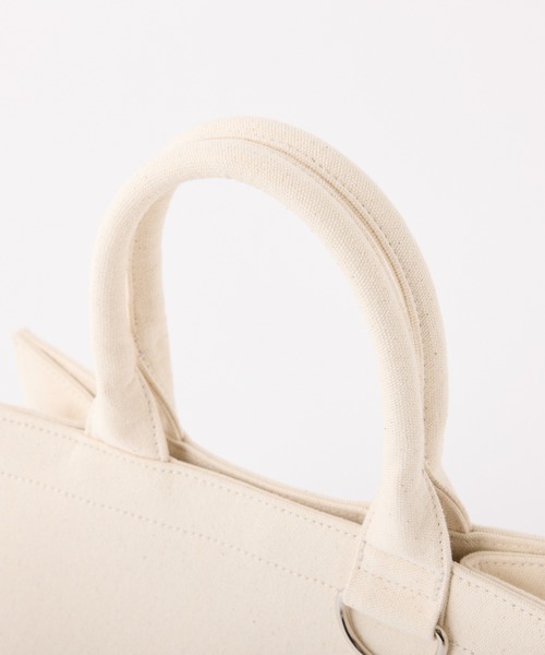 Seemi. byNICECLAUP（ シーミーバイナイスクラップ）の「【Seemi.】ロゴミニトートバッグ（トートバッグ・レディース・アイボリー/ブラック/サックスブルー・FREE）」の10枚目の写真