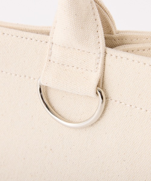 Seemi. byNICECLAUP（ シーミーバイナイスクラップ）の「【Seemi.】ロゴミニトートバッグ（トートバッグ・レディース・アイボリー/ブラック/サックスブルー・FREE）」の11枚目の写真