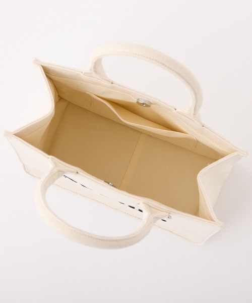 Seemi. byNICECLAUP（ シーミーバイナイスクラップ）の「【Seemi.】ロゴミニトートバッグ（トートバッグ・レディース・アイボリー/ブラック/サックスブルー・FREE）」の9枚目の写真