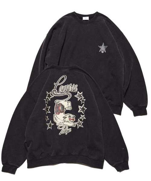 CONVERSE TOKYO(コンバーストウキョウ)の「VINTAGE-LIKE BACK PRINT SWEAT(スウェット・レディース・ブラック/ネイビー/ボルドー・MEDIUM/SMALL)」の2枚目の写真